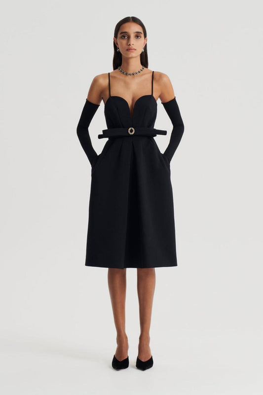 Dresses | Women Scanlan Theodore DIAMANTE TRIM DRESS Black