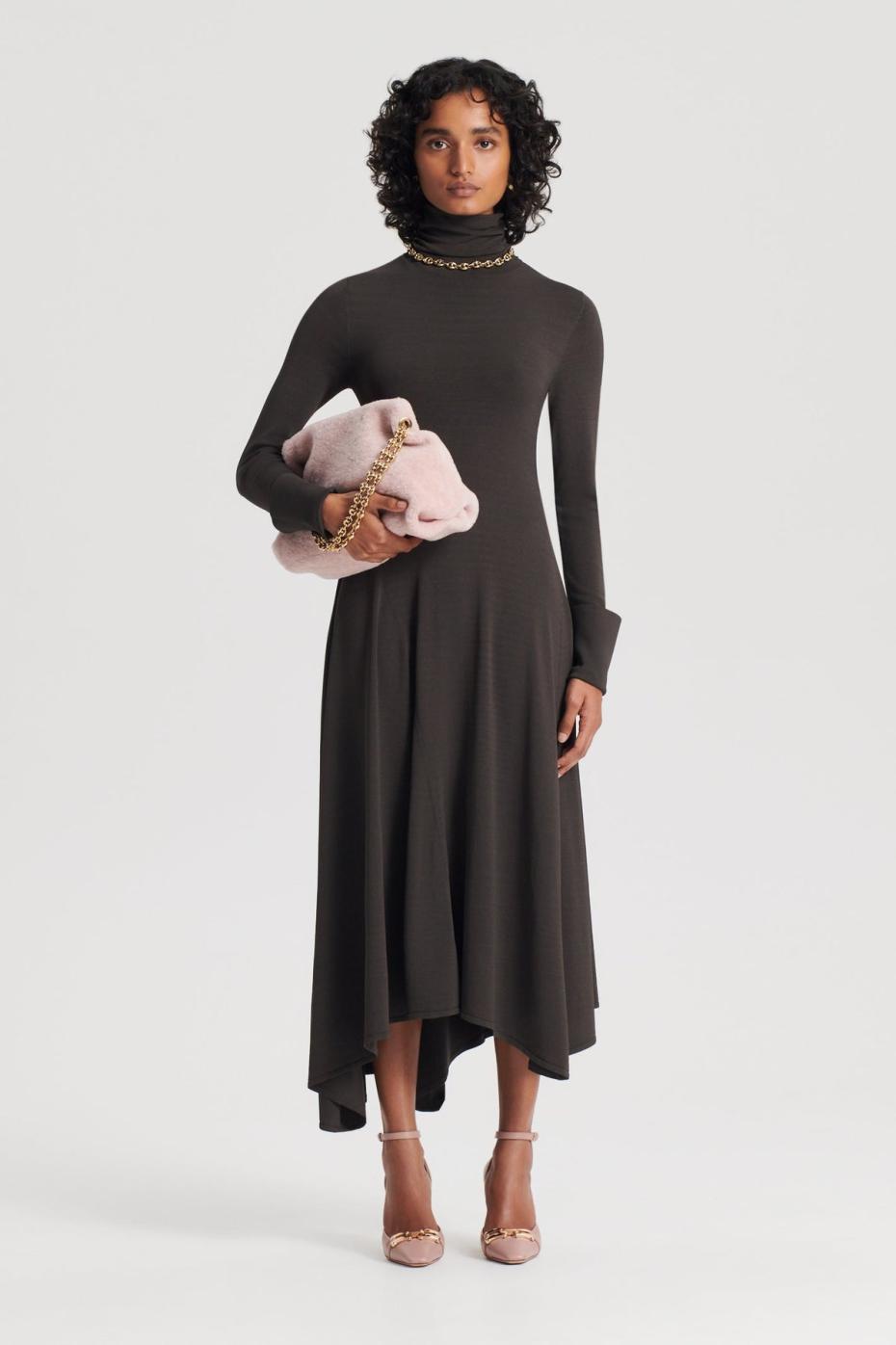 Dresses | Women Scanlan Theodore DRAPE HEM DRESS Jungle