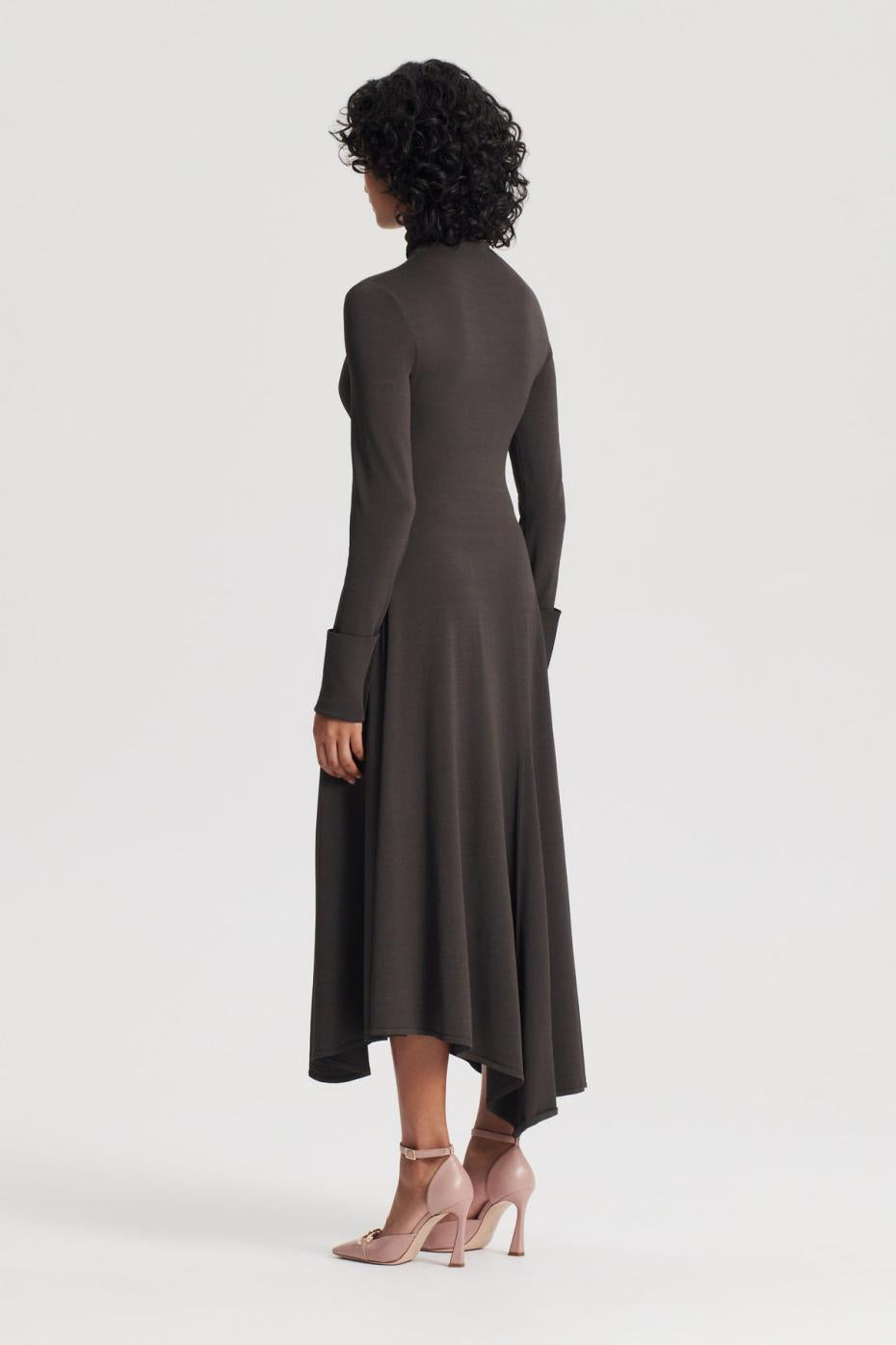 Dresses | Women Scanlan Theodore DRAPE HEM DRESS Jungle