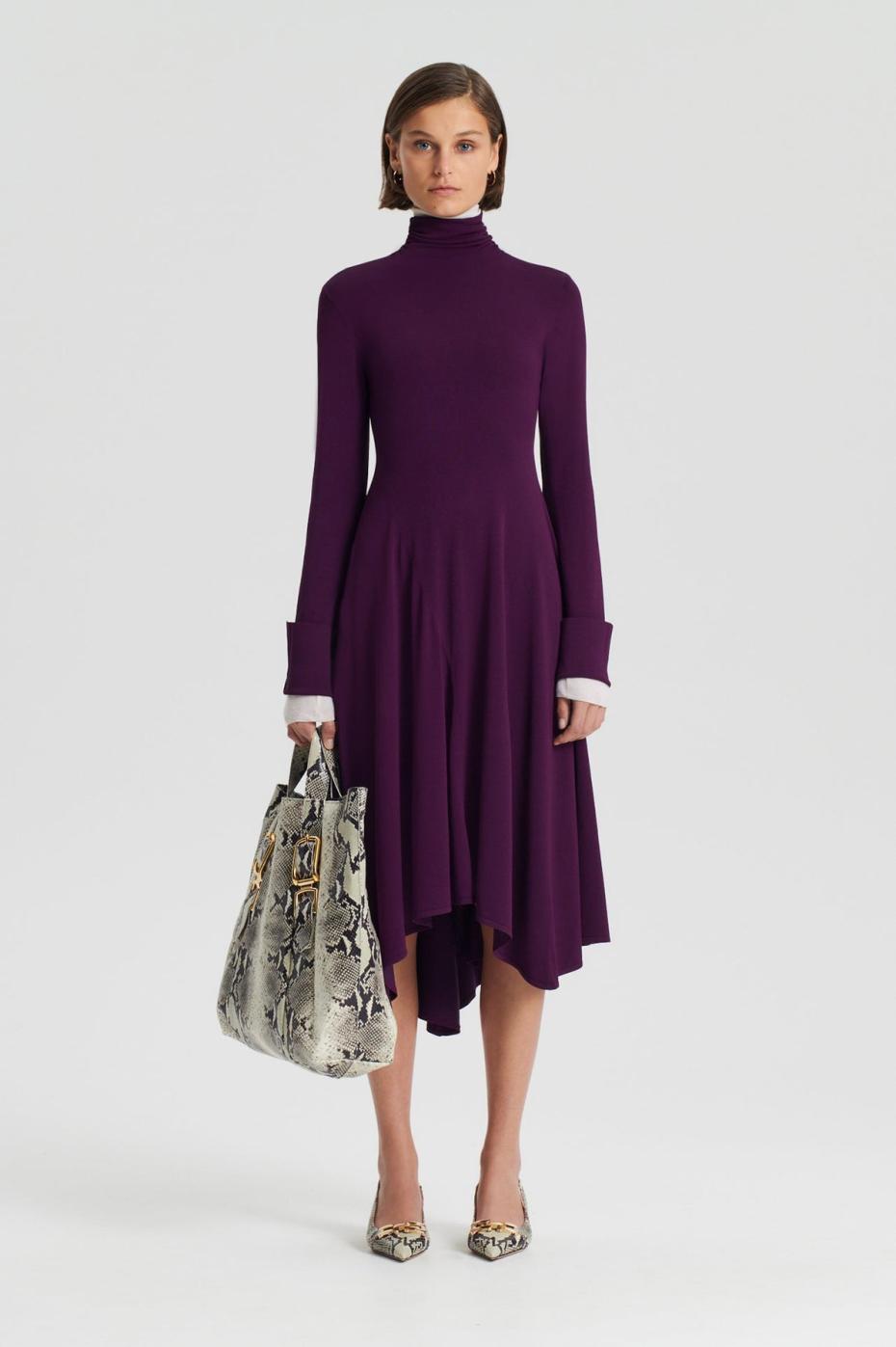Dresses | Women Scanlan Theodore DRAPE HEM DRESS Mulberry