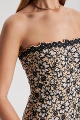 Dresses | Women Scanlan Theodore EMBROIDERED FLORAL DRESS Black.cream