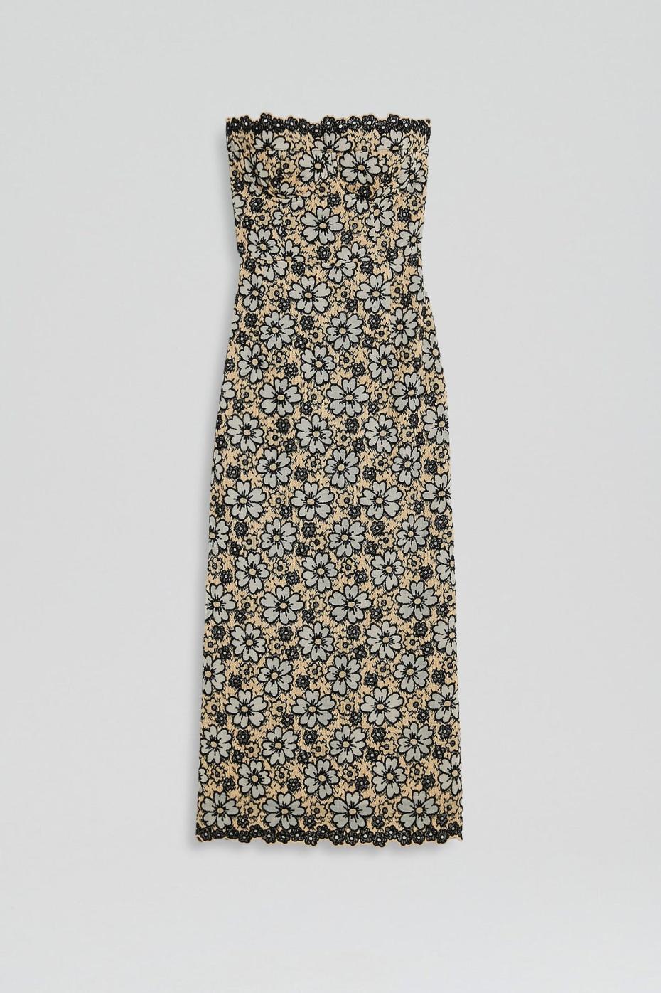 Dresses | Women Scanlan Theodore EMBROIDERED FLORAL DRESS Black.cream