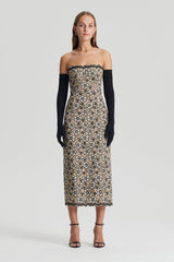 Dresses | Women Scanlan Theodore EMBROIDERED FLORAL DRESS Black.cream