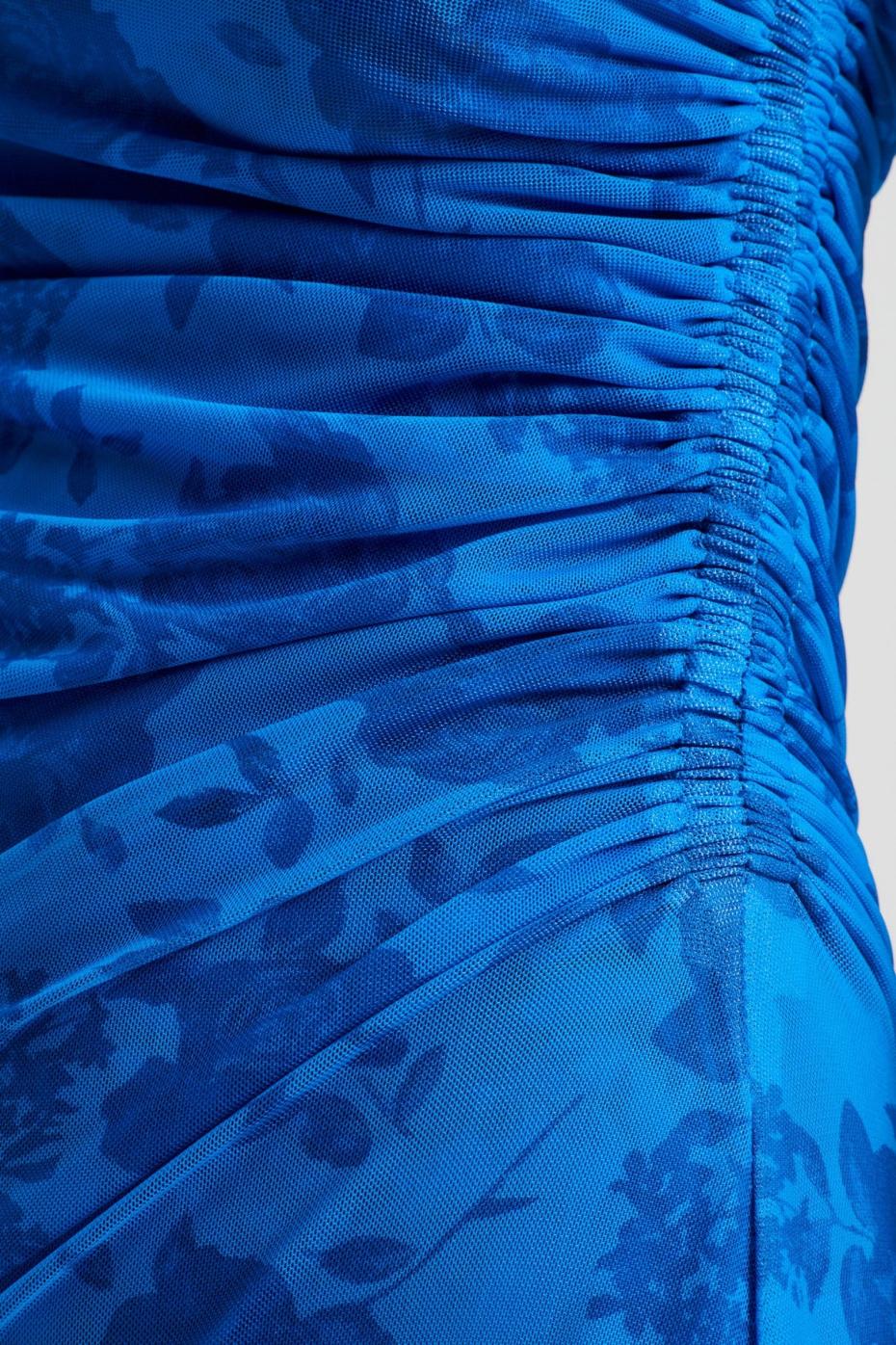 Dresses | Women Scanlan Theodore FLORAL LACE PRINT MESH DRESS Blue