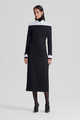 Dresses | Women Scanlan Theodore FRENCH BROCADE DRESS Black