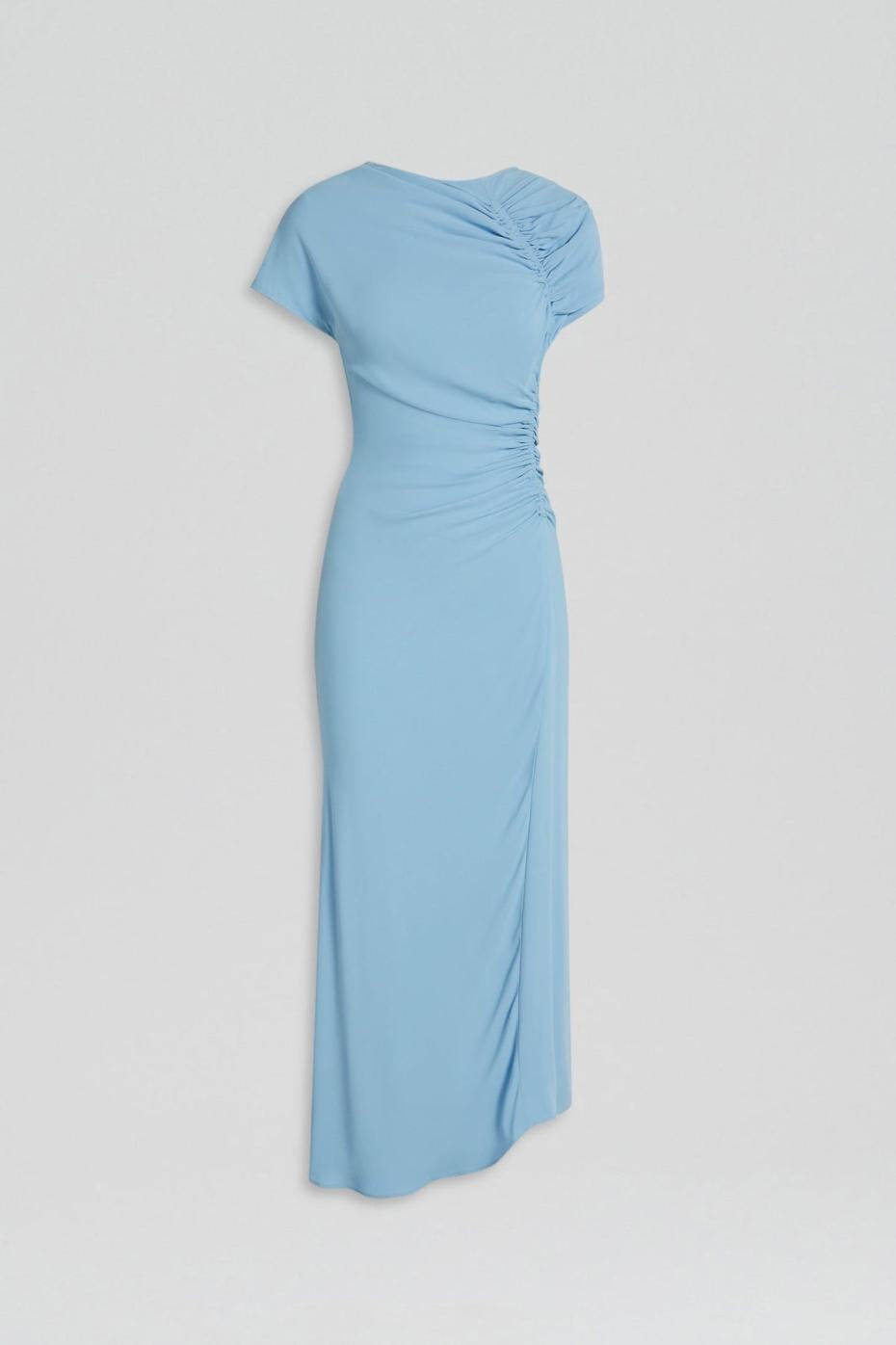 Dresses | Women Scanlan Theodore GATHERED DRAPE DRESS Sky