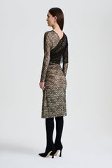 Dresses | Women Scanlan Theodore LACE DRAPE DRESS Black
