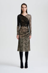 Dresses | Women Scanlan Theodore LACE DRAPE DRESS Black