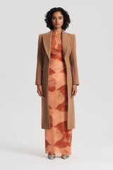 Dresses | Women Scanlan Theodore MESH CLOUD PRINT DRESS Tan