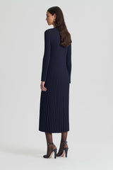 Dresses | Women Scanlan Theodore PLEATED RIB DRAWCORD DRESS Navy