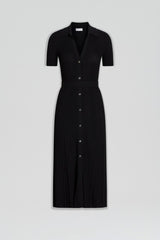Dresses | Women Scanlan Theodore PLEATED RIB PLACKET DRESS Black