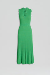 Dresses | Women Scanlan Theodore PLEATED RIB SCALLOP TRIM DRESS Green