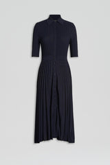 Dresses | Women Scanlan Theodore PLEATED RIB SHIRT DRESS Navy