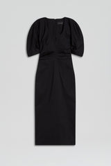 Dresses | Women Scanlan Theodore SATEEN COTTON TAILORED DRESS Black