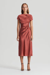 Dresses | Women Scanlan Theodore SATIN SPOT PRINT DRESS Amber