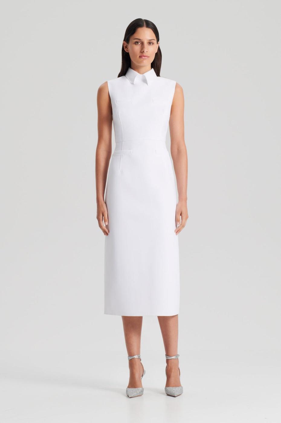Dresses | Women Scanlan Theodore SCUBA PENCIL DRESS White