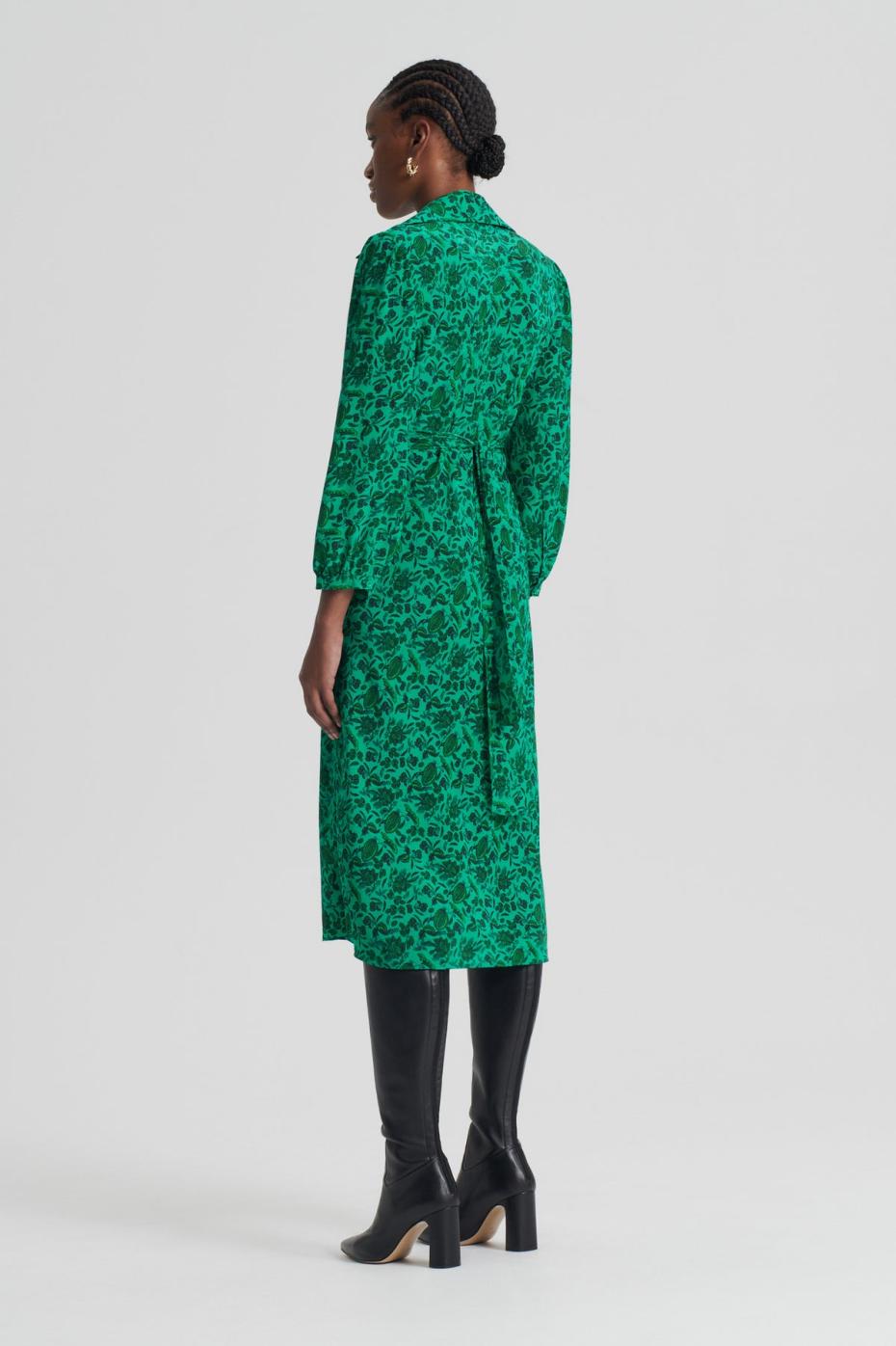 Dresses | Women Scanlan Theodore SILK BOTANICAL DRESS Verde