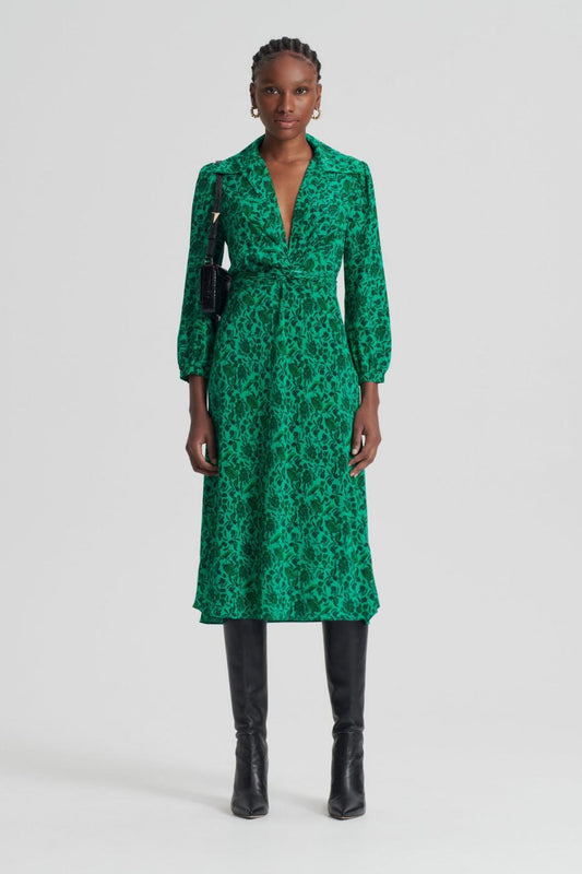 Dresses | Women Scanlan Theodore SILK BOTANICAL DRESS Verde