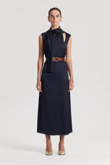 Dresses | Women Scanlan Theodore SILK CRAVAT DRESS Navy