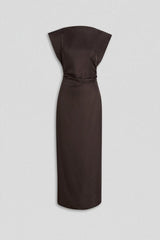 Dresses | Women Scanlan Theodore SILK JACQUARD DRESS Espresso