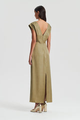 Dresses | Women Scanlan Theodore SILK JACQUARD DRESS Olive