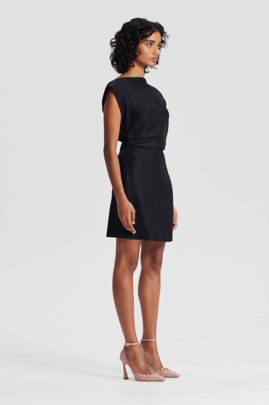 Dresses | Women Scanlan Theodore SILK JACQUARD MINI Black