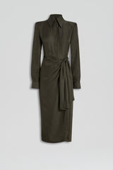 Dresses | Women Scanlan Theodore SILK JAQUARD WRAP DRESS Jungle