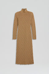 Dresses | Women Scanlan Theodore SPARKLE SCALLOP POLO DRESS Bronze