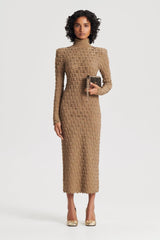 Dresses | Women Scanlan Theodore SPARKLE SCALLOP POLO DRESS Bronze