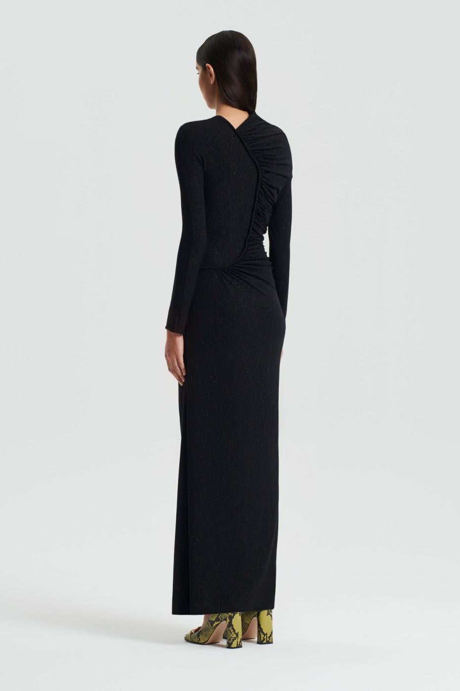 Dresses | Women Scanlan Theodore TINSEL DRAPE GOWN Black