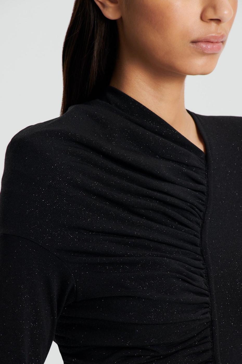 Dresses | Women Scanlan Theodore TINSEL DRAPE GOWN Black