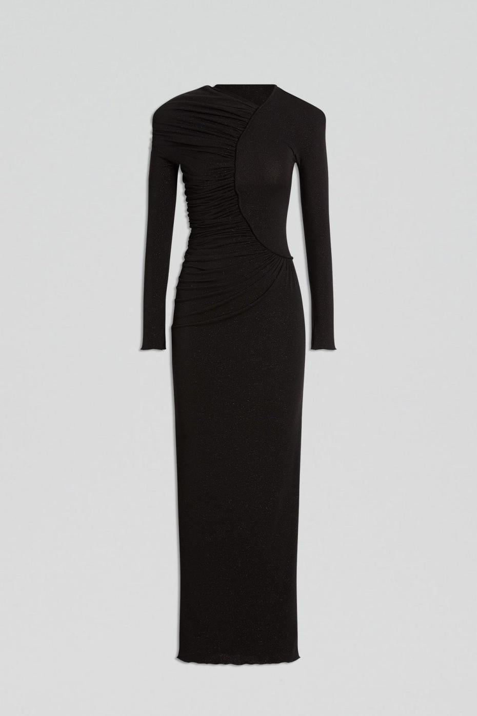 Dresses | Women Scanlan Theodore TINSEL DRAPE GOWN Black