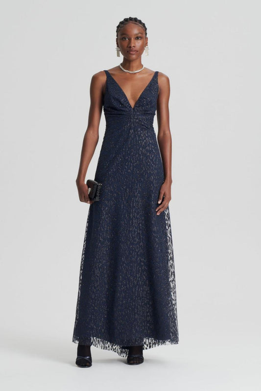 Dresses | Women Scanlan Theodore TINSEL PRINT GOWN Navy