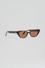 Eyewear | Women Scanlan Theodore ST FELINE OVAL SUNGLASSES Tortshell