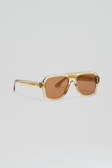 Eyewear | Women Scanlan Theodore ST FLAT TOP AVIATOR SUNGLASSES Sahara