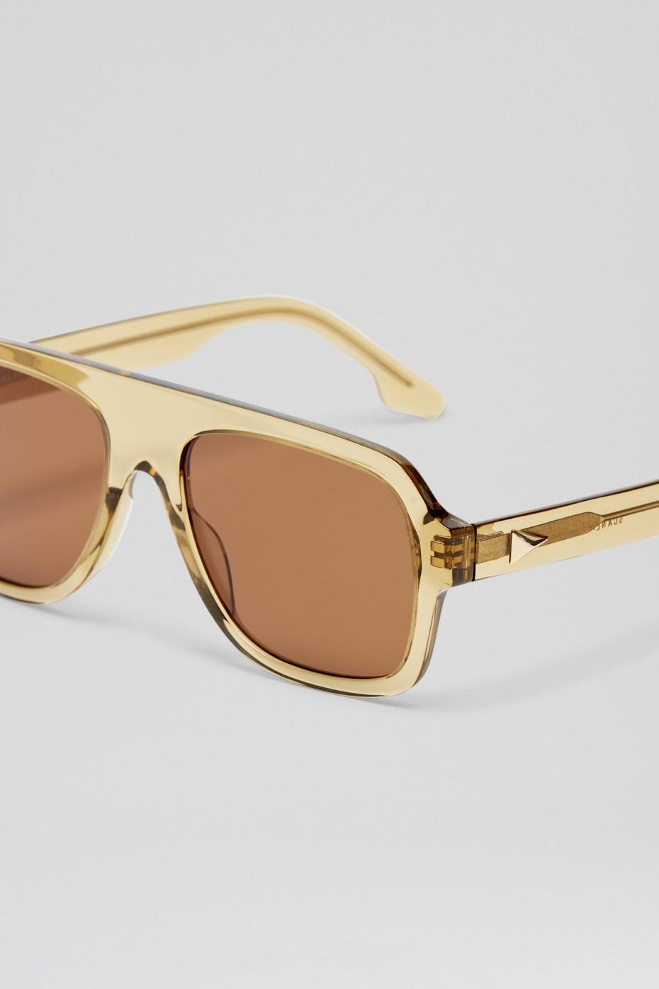 Eyewear | Women Scanlan Theodore ST FLAT TOP AVIATOR SUNGLASSES Sahara