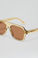 Eyewear | Women Scanlan Theodore ST FLAT TOP AVIATOR SUNGLASSES Sahara