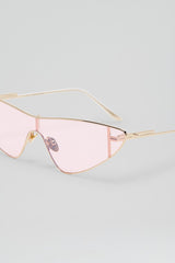 Eyewear | Women Scanlan Theodore ST METAL CAT SHIELD SUNGLASSES Light.gold