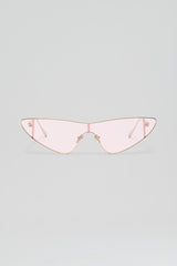 Eyewear | Women Scanlan Theodore ST METAL CAT SHIELD SUNGLASSES Light.gold