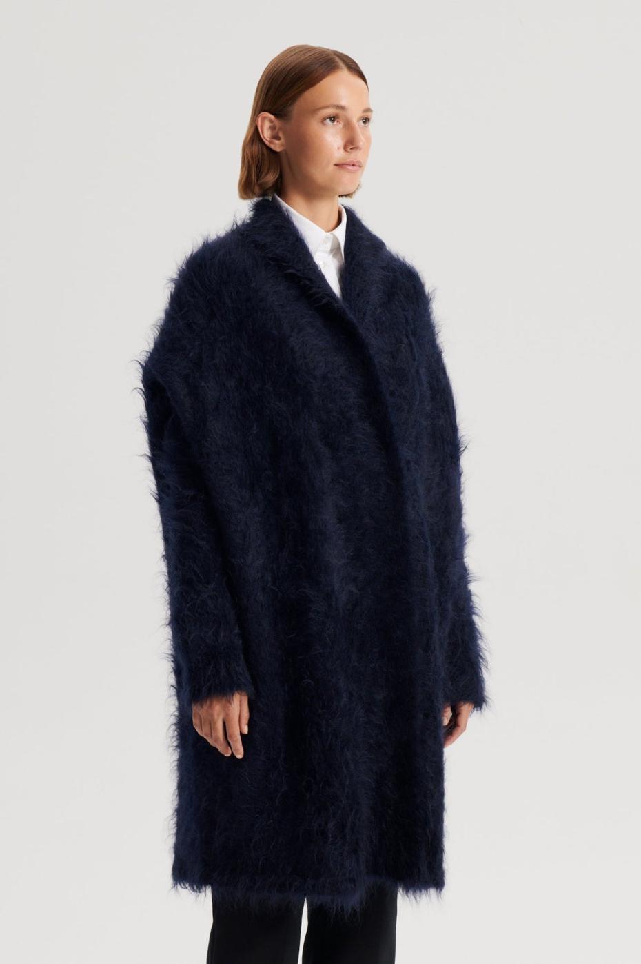 Jackets | Women Scanlan Theodore BRUSHED MOHAIR CARDIGAN 3 Navy