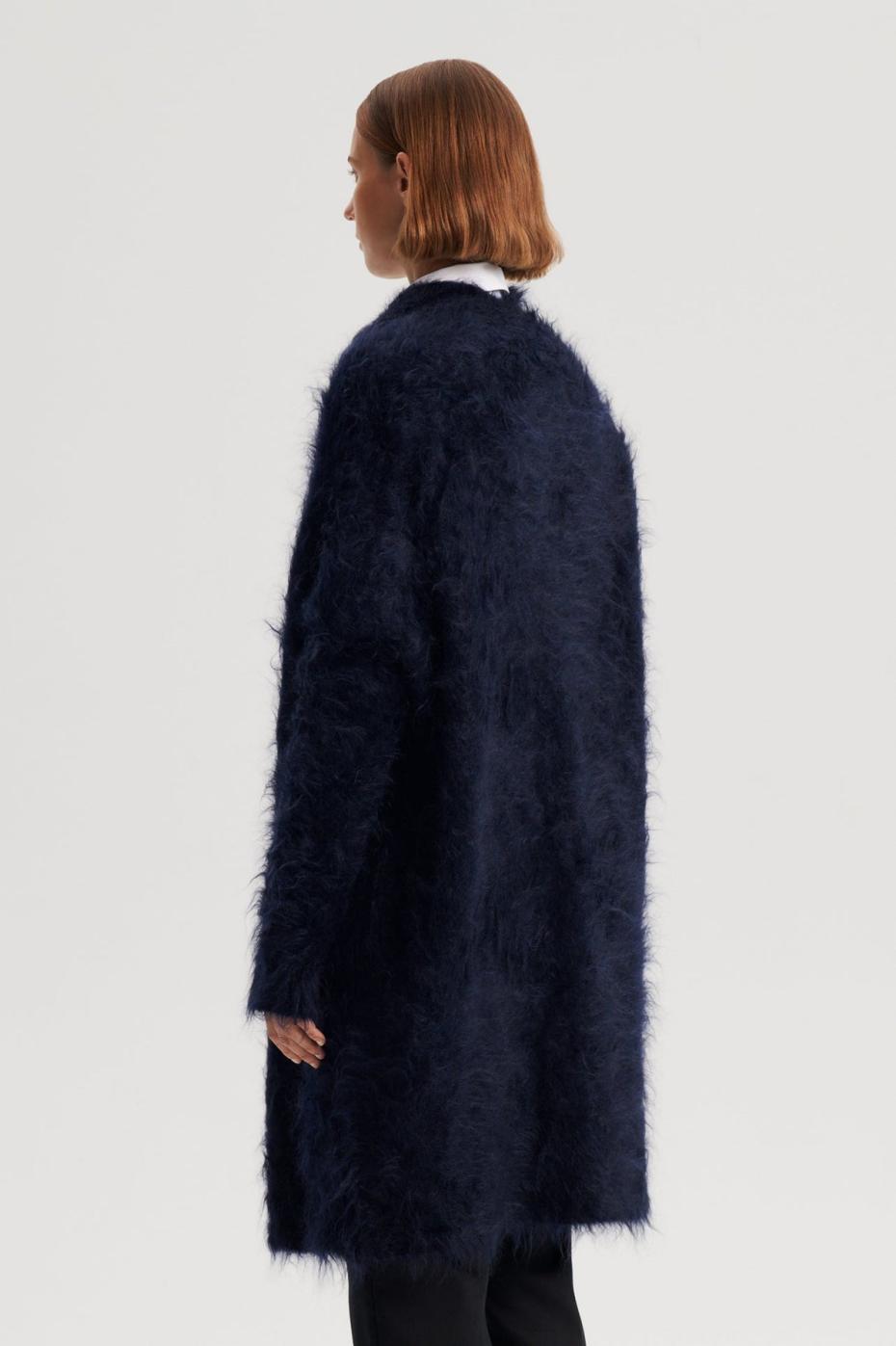 Jackets | Women Scanlan Theodore BRUSHED MOHAIR CARDIGAN 3 Navy