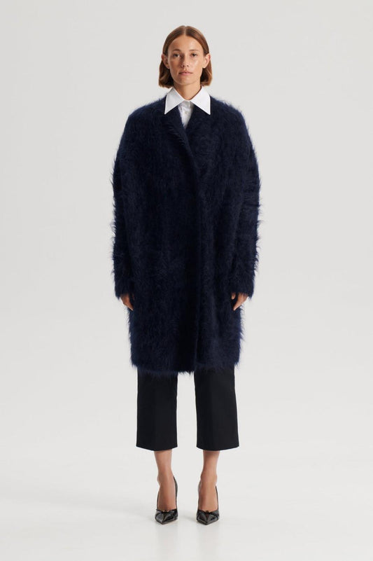 Jackets | Women Scanlan Theodore BRUSHED MOHAIR CARDIGAN 3 Navy