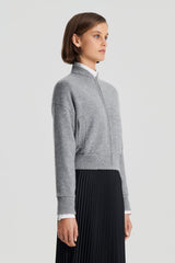 Jackets | Women Scanlan Theodore CASHMERE BOMBER Grey Melange