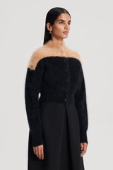 Jackets | Women Scanlan Theodore CASHMERE BRUSHED CARDIGAN Black.camel