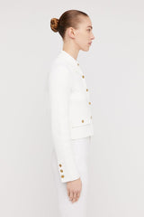 Jackets | Women Scanlan Theodore CREPE KNIT BUTTON JACKET Cream