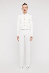 Jackets | Women Scanlan Theodore CREPE KNIT BUTTON JACKET Cream