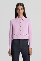 Jackets | Women Scanlan Theodore CREPE KNIT BUTTON JACKET Mauve
