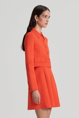 Jackets | Women Scanlan Theodore CREPE KNIT CROP BUTTON JACKET Crayon