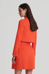 Jackets | Women Scanlan Theodore CREPE KNIT CROP BUTTON JACKET Crayon