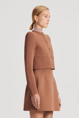 Jackets | Women Scanlan Theodore CREPE KNIT DAISY CROP JACKET Spice